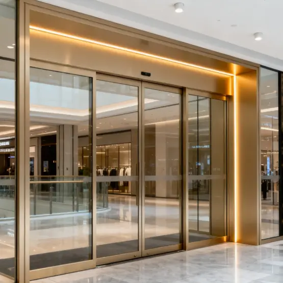 Elektriske dører i aluminiumslegering