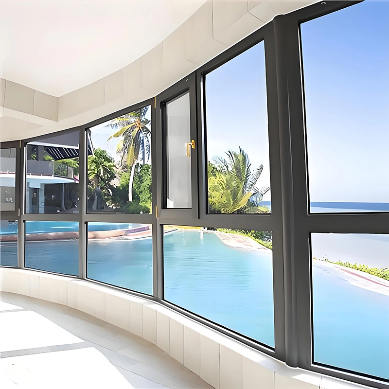 Innadgående vinduer av aluminiumslegering