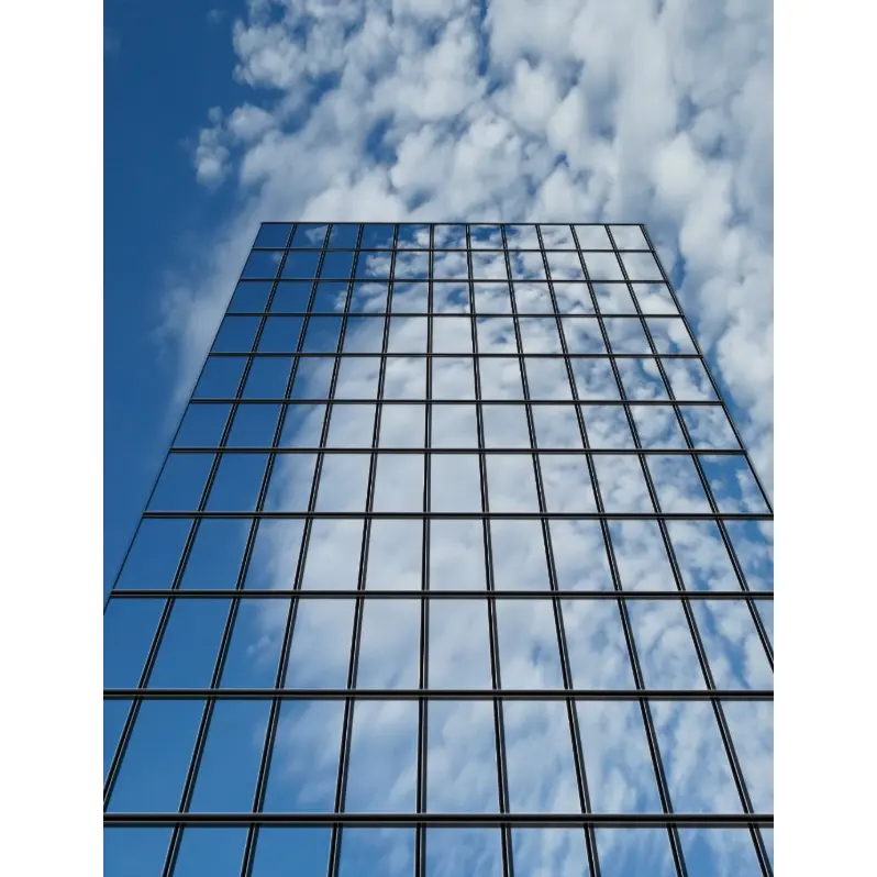 Low-E-glass for gardinvegger